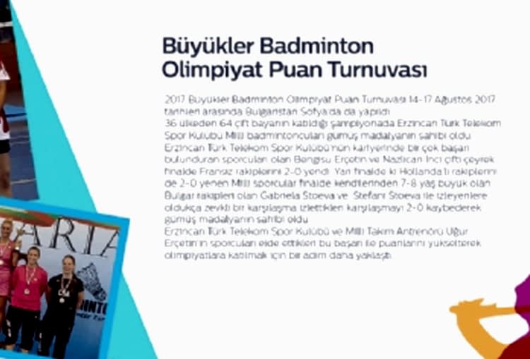 Büyükler Badminton Olimpiyat Puan Turnuvası gorseli